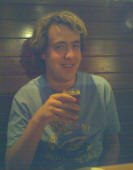 matthew valencia having his first beer at pyramid brewery in berkeley in 2008