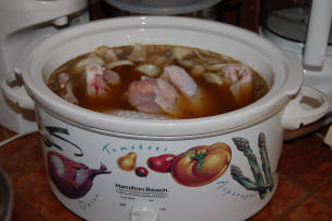 Turkey wings in crock pot
