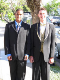Matthew and Jon ready to go to the Albany High senior prom