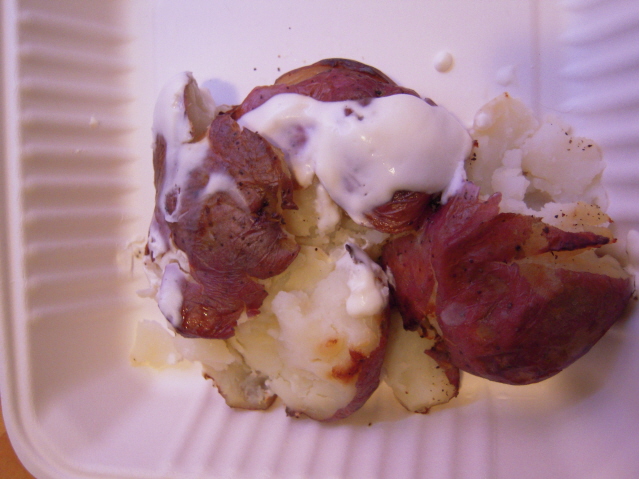 Side potatoes from Tomate Cafe in Berkeley in 2009