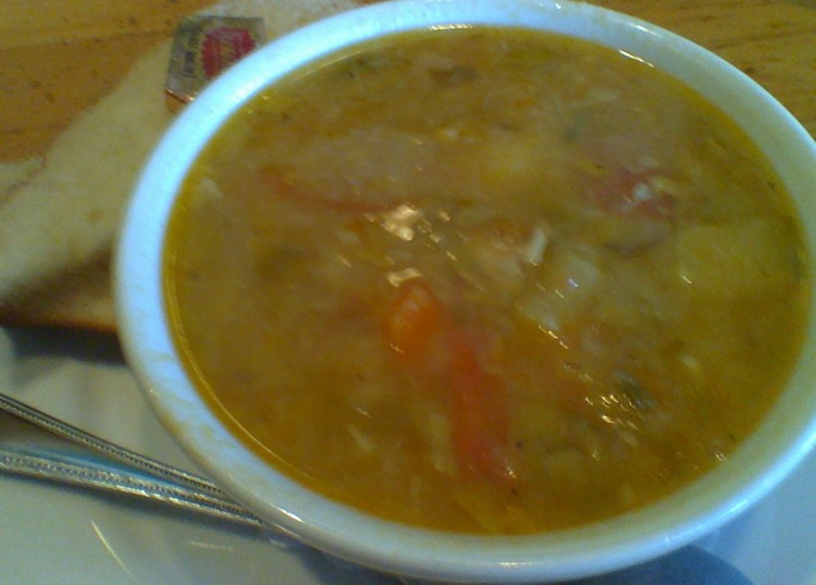 Potato Leek soup at Jimmy Beans