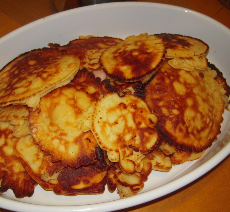Hame & cheese pancakes
