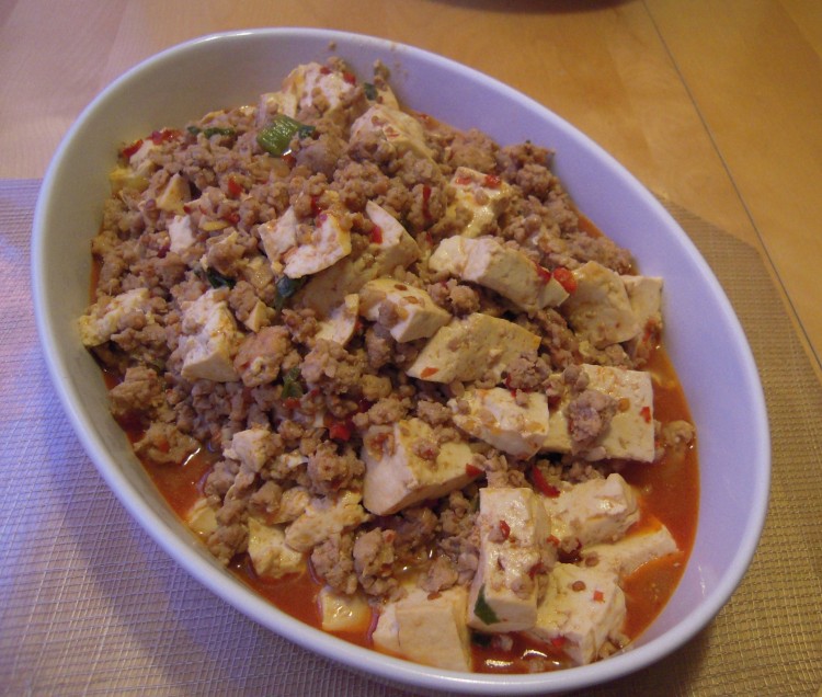 Pork with tofu - mabo tofu