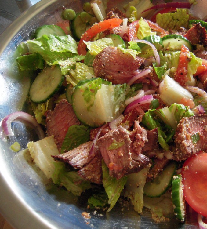 Thai steak salad - a great way to use leftover steak!