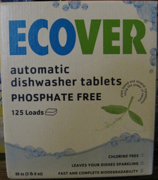 box of ecover dishwasher tabs 