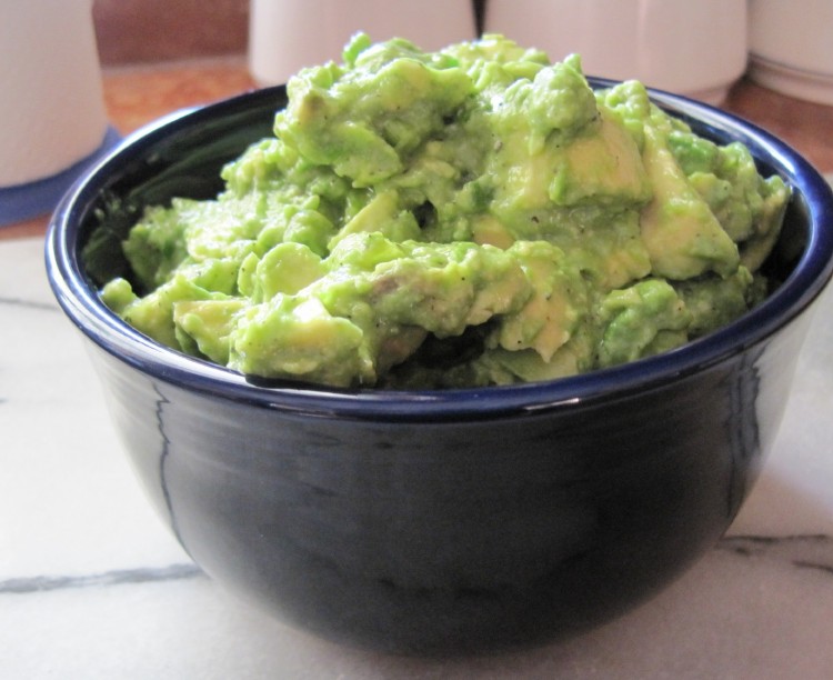 scallion & booze guacamole