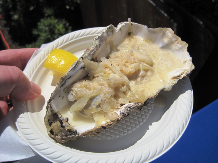 BBQ oyster from Waterbar at oysterfest 2010 in SF