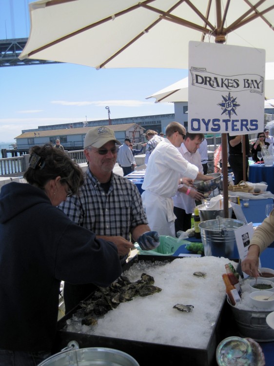 Drakes Bay stall at OysterFest in San Francisco 8/28/10
