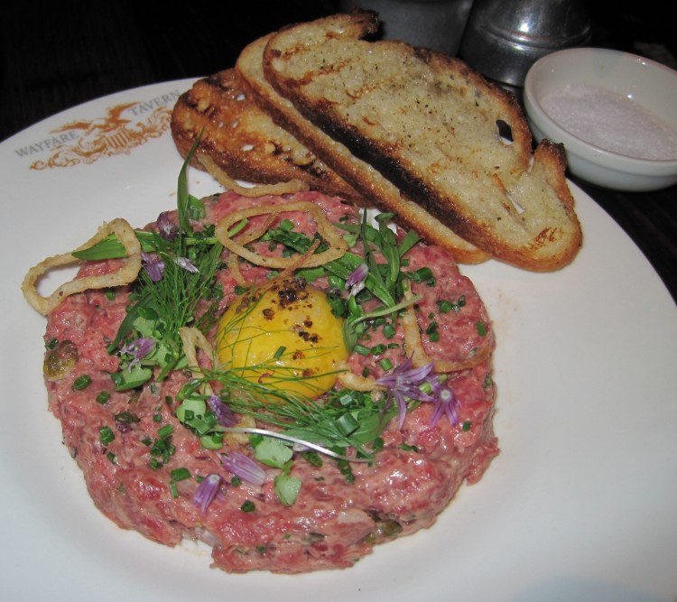 Steak tartare at Wayfare Tavern in San Francisco