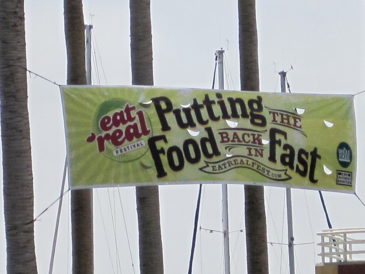 Sign for Eat Real festival 2010