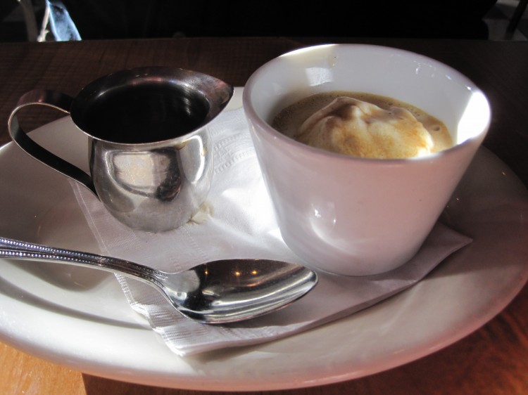 Affogato at Pasta Pomodoro in El Cerrito