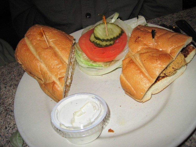 Fisherman Sandwich at Merritt Restaurant & Bakery in Oakland